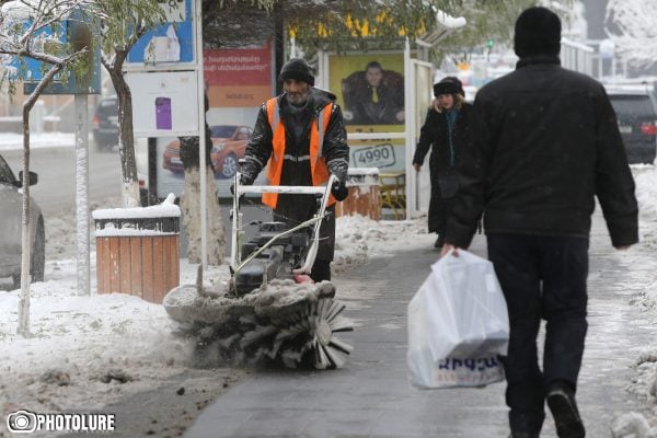 Արթիկի, Աշոցքի և Գորիսի ավտոճանապարհներին ձնախառն անձրև է տեղում