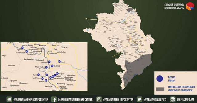 Ռազ­մա­կան գոր­ծո­ղու­թյուն­նե­րից մոտ 25 օր անց‚ երբ ցույց տր­վեց ռազ­մա­ճա­կա­տի քար­տե­զը‚ մար­դիկ իբրև թե հան­կար­ծա­կիի ե­կան. «Իրատես»