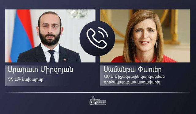 Արարատ Միրզոյանը Սամանթա Փաուերին է ներկայացրել Ժնևում Ադրբեջանի ԱԳ նախարարի հետ հանդիպման մանրամասները