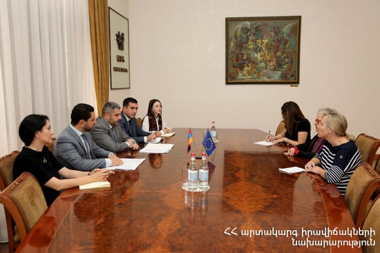 «ԵՄ-ն մշտապես պատրաստ է զարգացնել համագործակցությունը». Արմեն Փամբուխչյանն ընդունել է Անդրեա Վիկտորինին