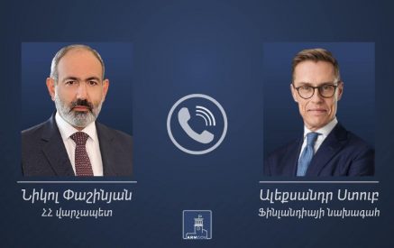 Փաշինյանը և Ստուբը քննարկել են Հայաստան-Ֆինլանդիա հարաբերությունների զարգացմանը վերաբերող հարցեր