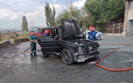 Հրդեհ է բռնկվել «Mercedes-Benz»-ի շարժիչի հատվածում