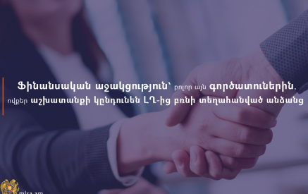 Ֆինանսական աջակցություն կտրամադրվի գործատուներին, որոնք աշխատանքի կընդունեն ԼՂ-ից բռնի տեղահանված անձանց